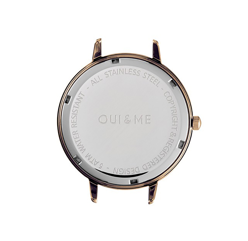 OUI  ME ME010009 zegarek różowe złoto klasyczny Fleurette pasek - miniatura 5