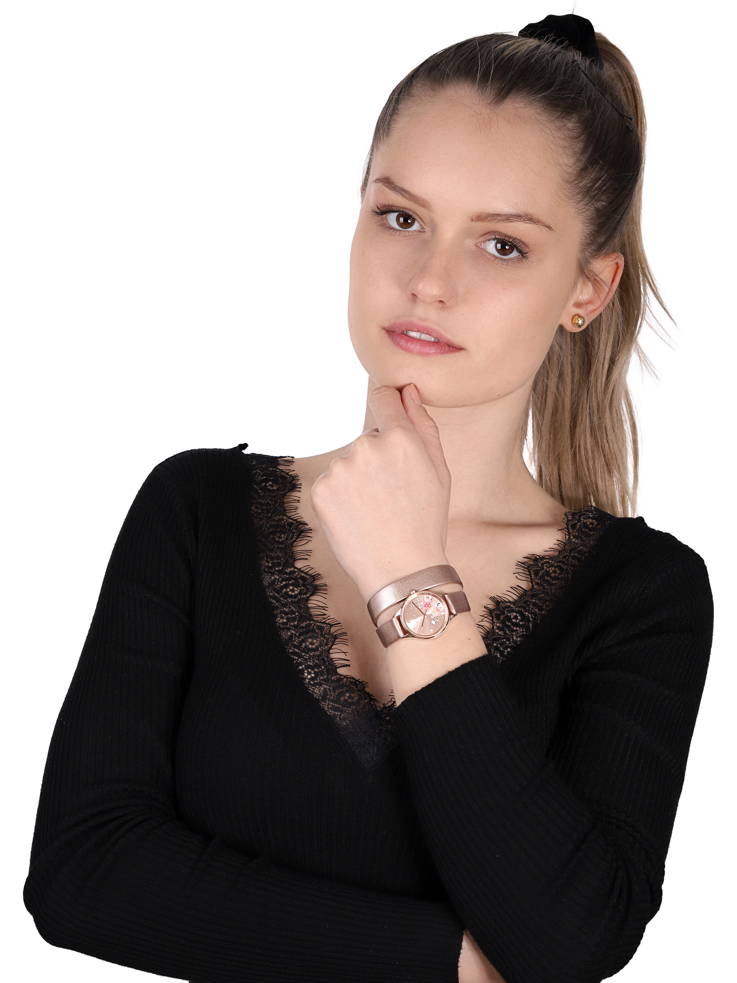 zegarek OUI  ME ME010243 różowe złoto Fleurette - miniatura 2