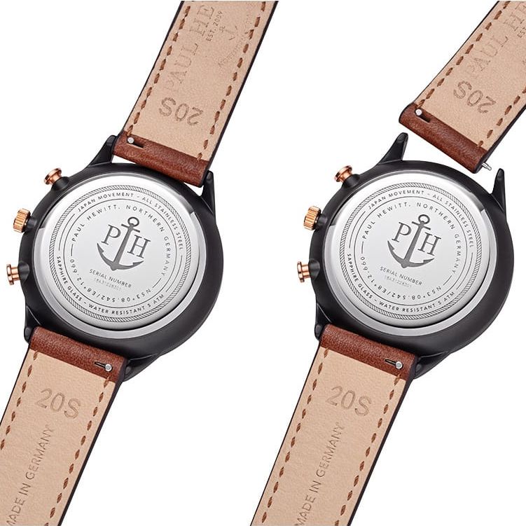 zegarek Paul Hewitt PH-C-B-BSR-1M męski z chronograf Chrono Line - miniatura 3