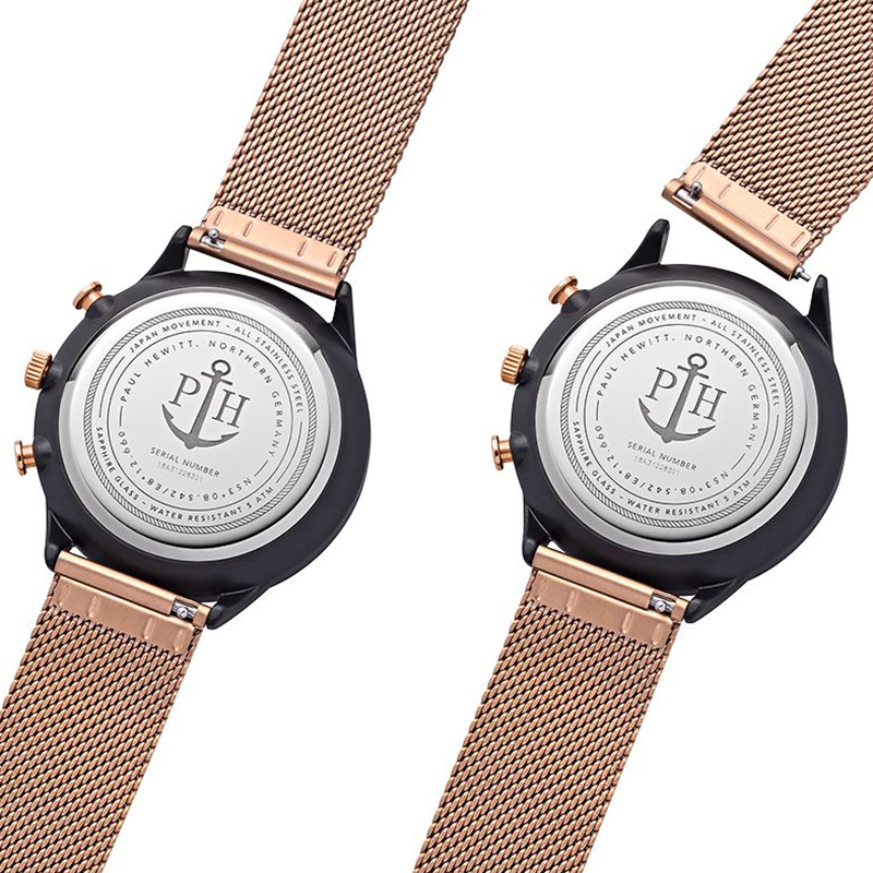 zegarek Paul Hewitt PH-C-B-BSR-4S męski z chronograf Chrono Line - miniatura 3