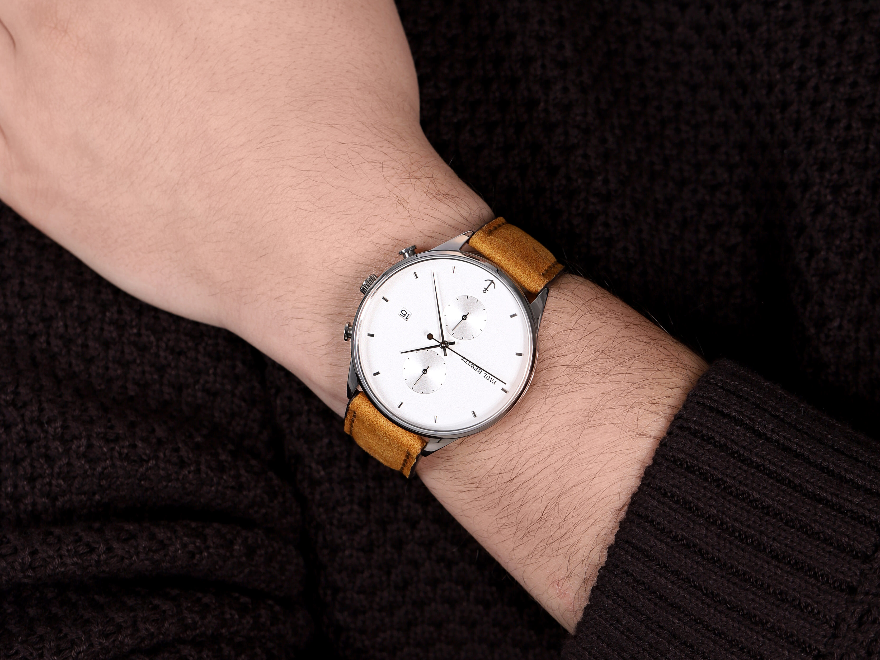 zegarek Paul Hewitt PH-C-S-W-49M srebrny Chrono Line - miniatura 4
