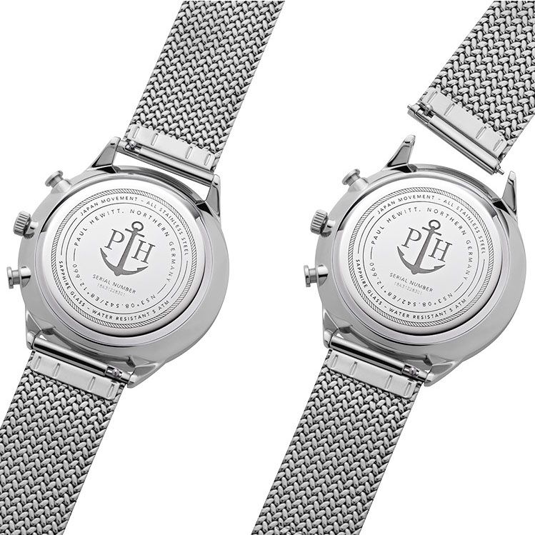 zegarek Paul Hewitt PH-C-S-W-50M męski z chronograf Chrono Line - miniatura 3
