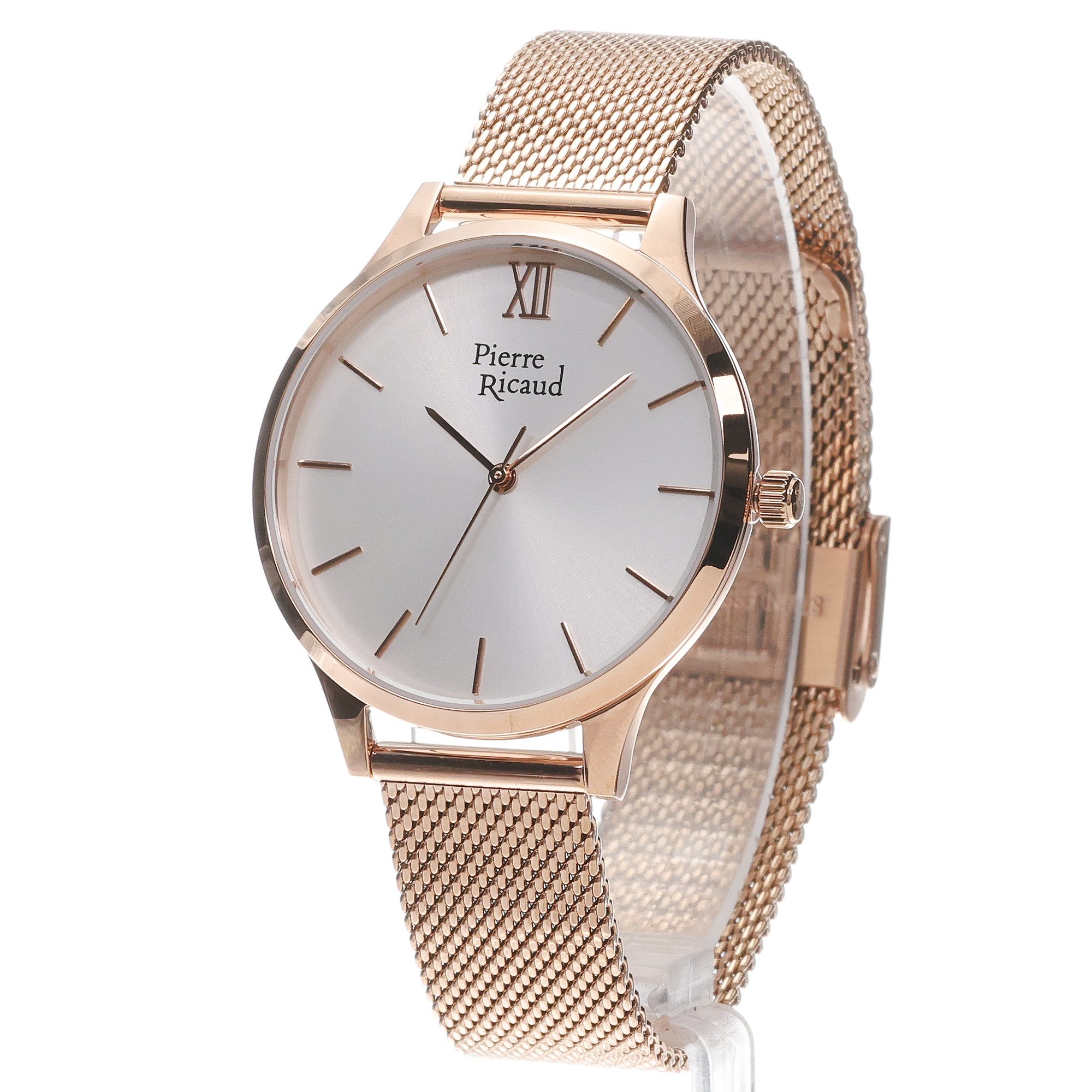 zegarek Pierre Ricaud P2203392R3Q-SET różowe złoto Damskie