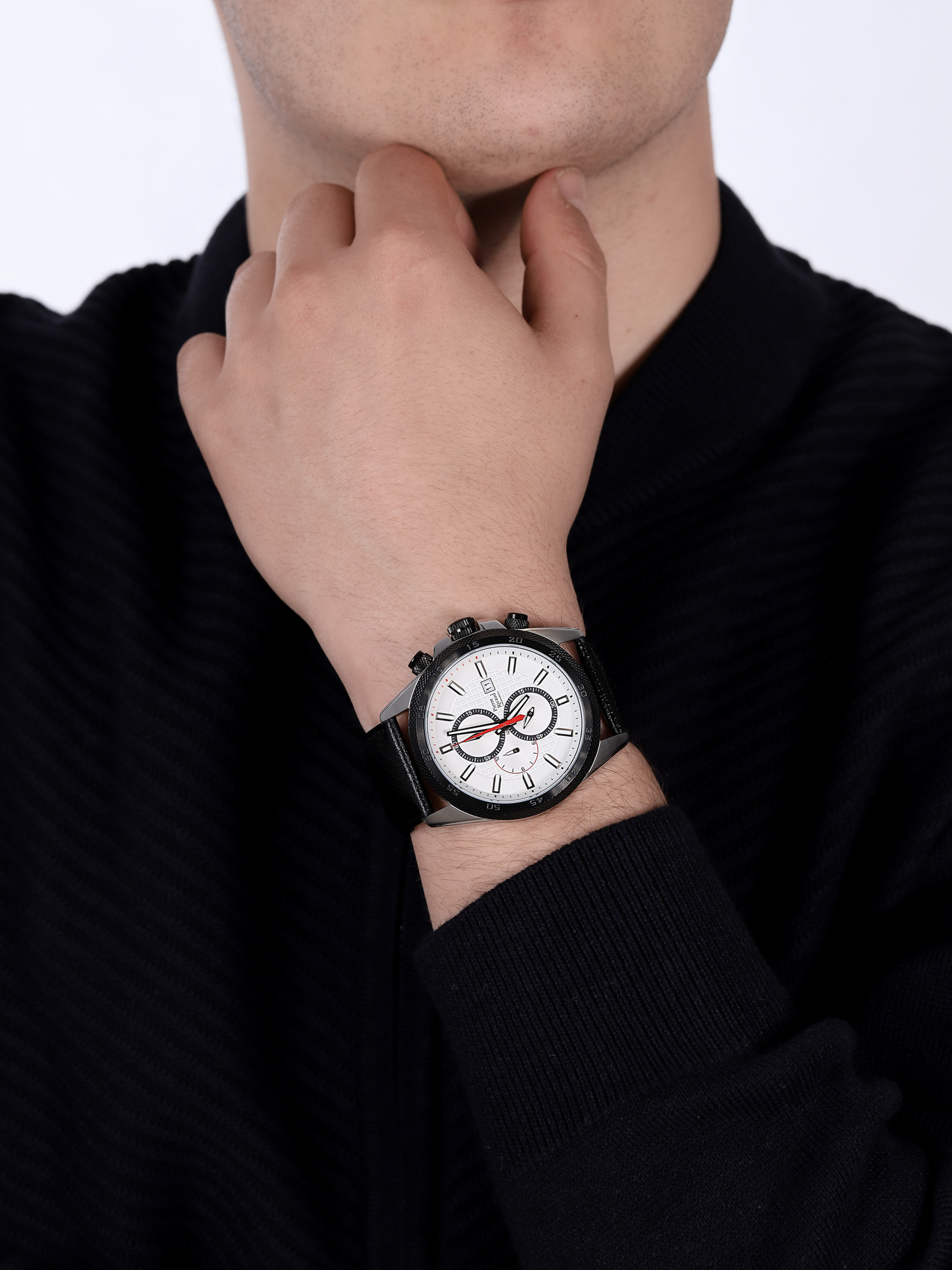 zegarek Pierre Ricaud P91014.Y213CH męski z chronograf Pasek - miniatura 3