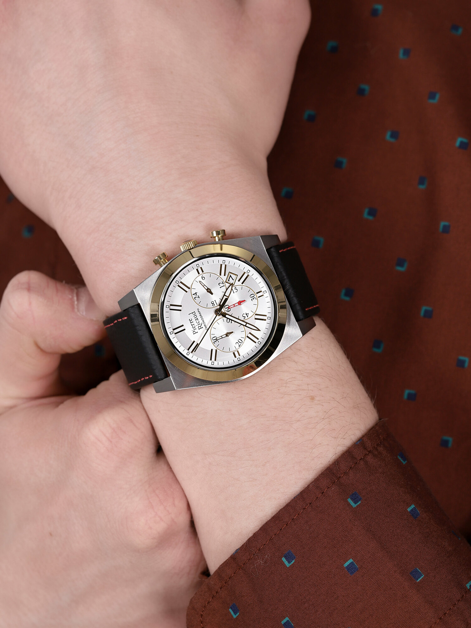 zegarek Pierre Ricaud P97021.2213CH męski z chronograf Pasek - miniatura 3
