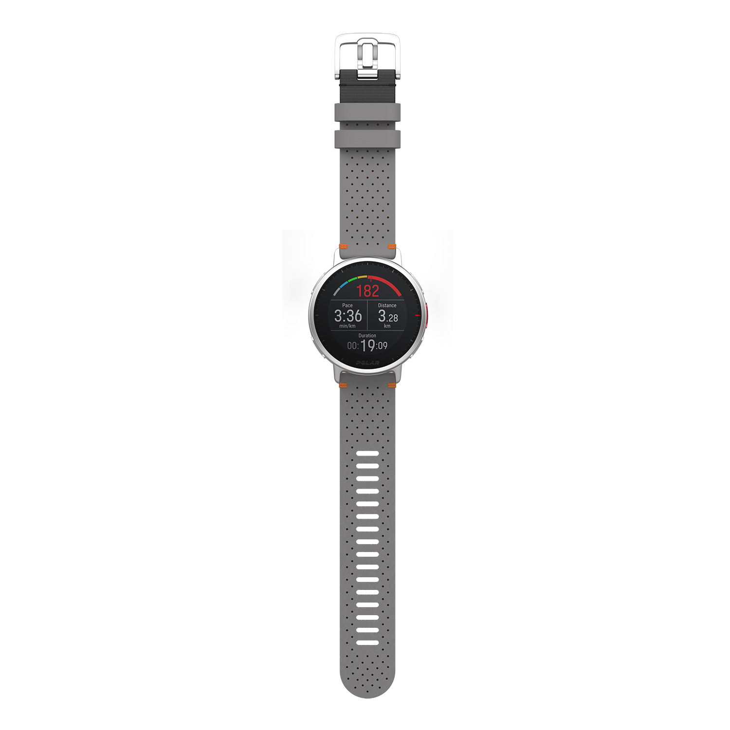 zegarek Polar 725882059990 Vantage V2 SHIFT szaro-pomarańczowy M/L Polar akrylowe - miniatura 12