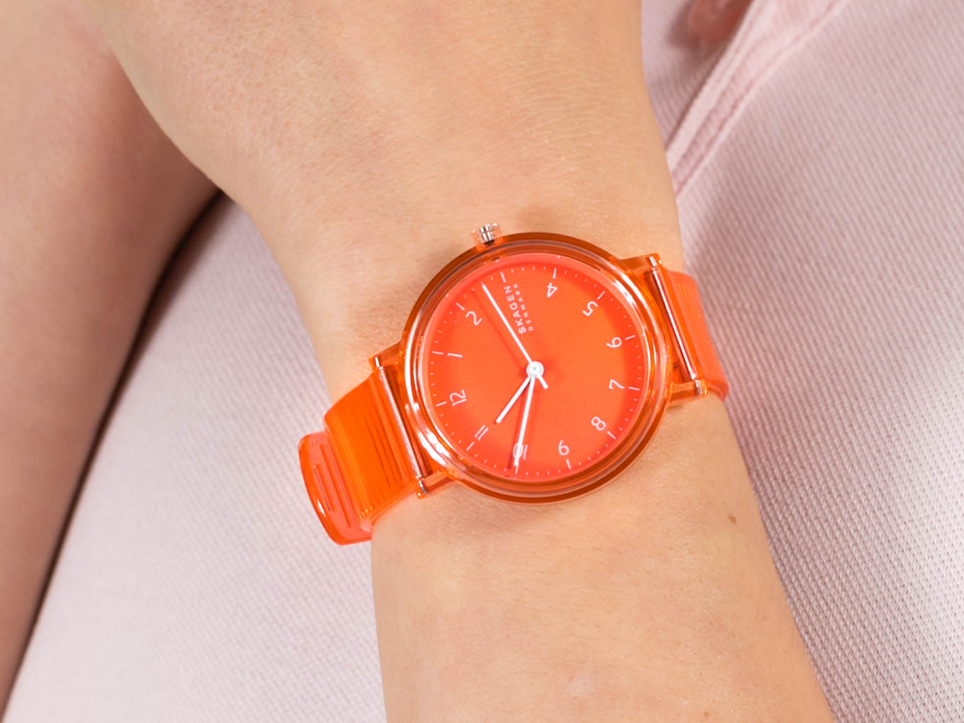 Skagen SKW2856 Aaren Transparent Orange (36mm) zegarek klasyczny Aaren - miniatura 4