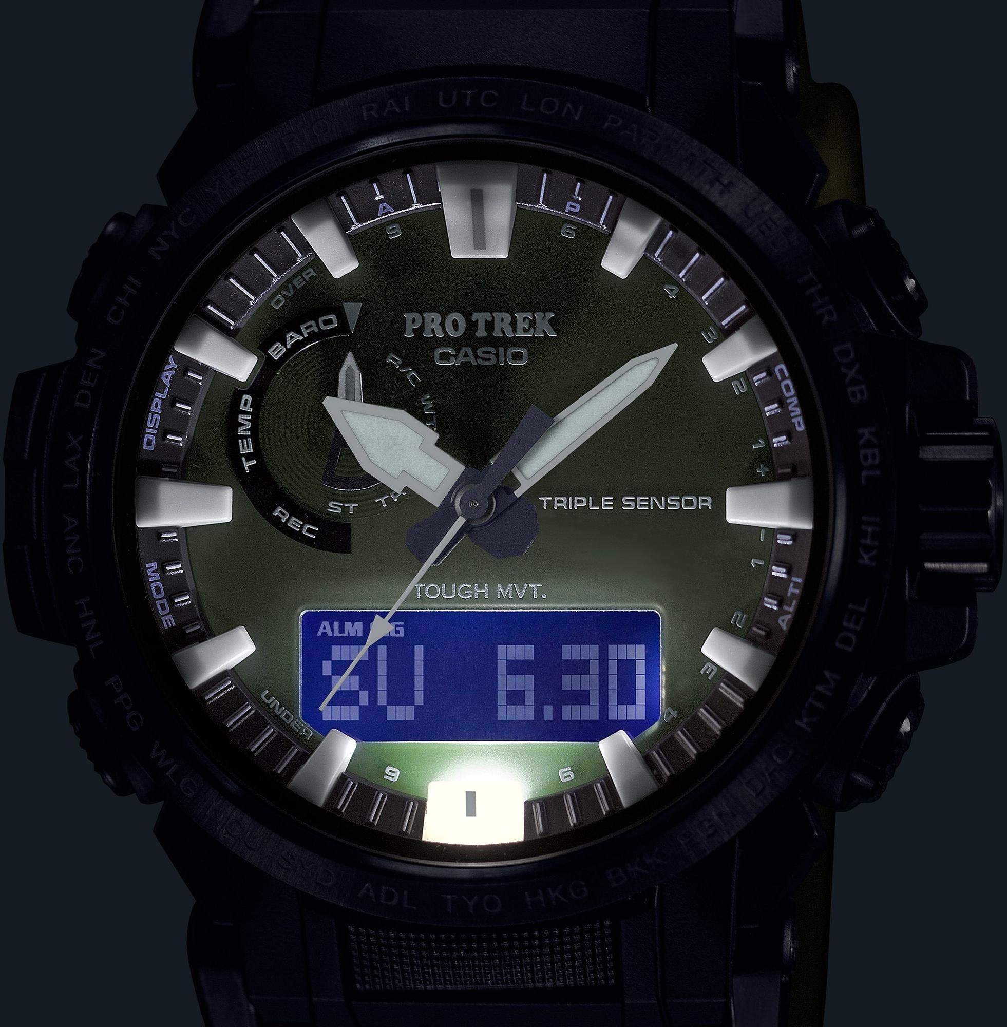 zegarek ProTrek PRW-61Y-3ER Pro Trek Climber męski z termometr ProTrek
