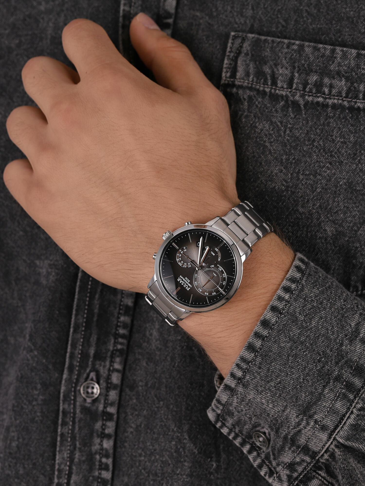 zegarek Pulsar PT3989X1 męski z chronograf Sport - miniatura 3
