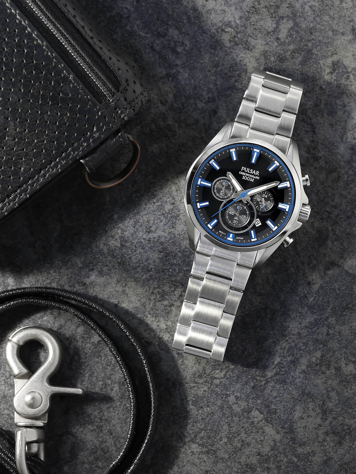 zegarek Pulsar PT3A21X1 męski z chronograf Sport - miniatura 2
