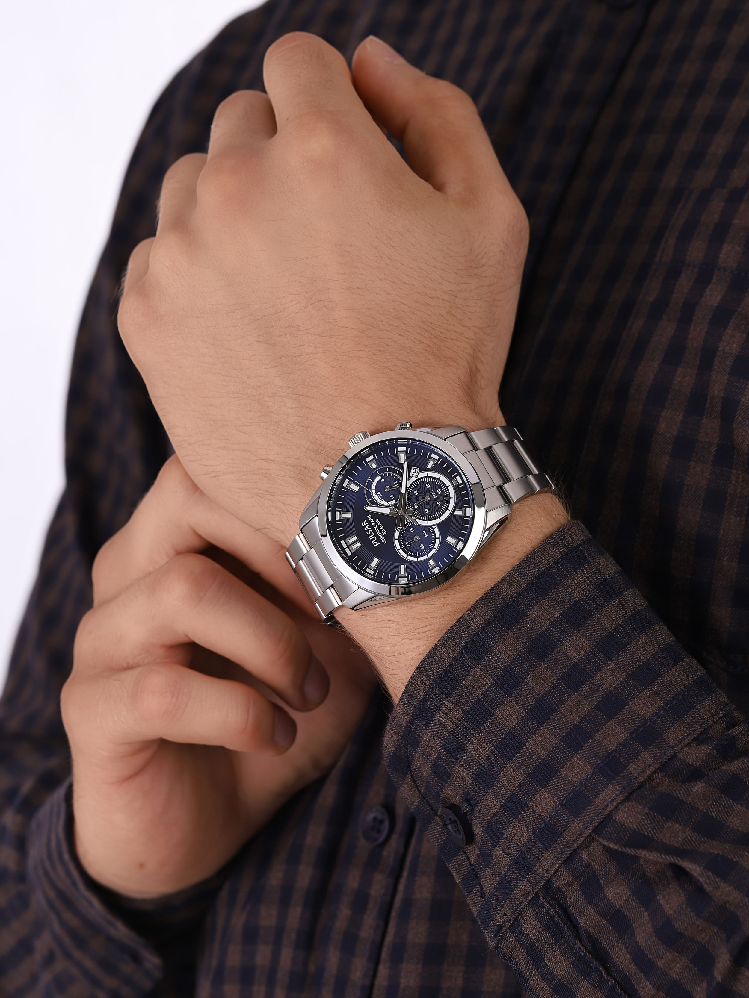 zegarek Pulsar PT3A89X1 męski z chronograf Klasyczne - miniatura 3