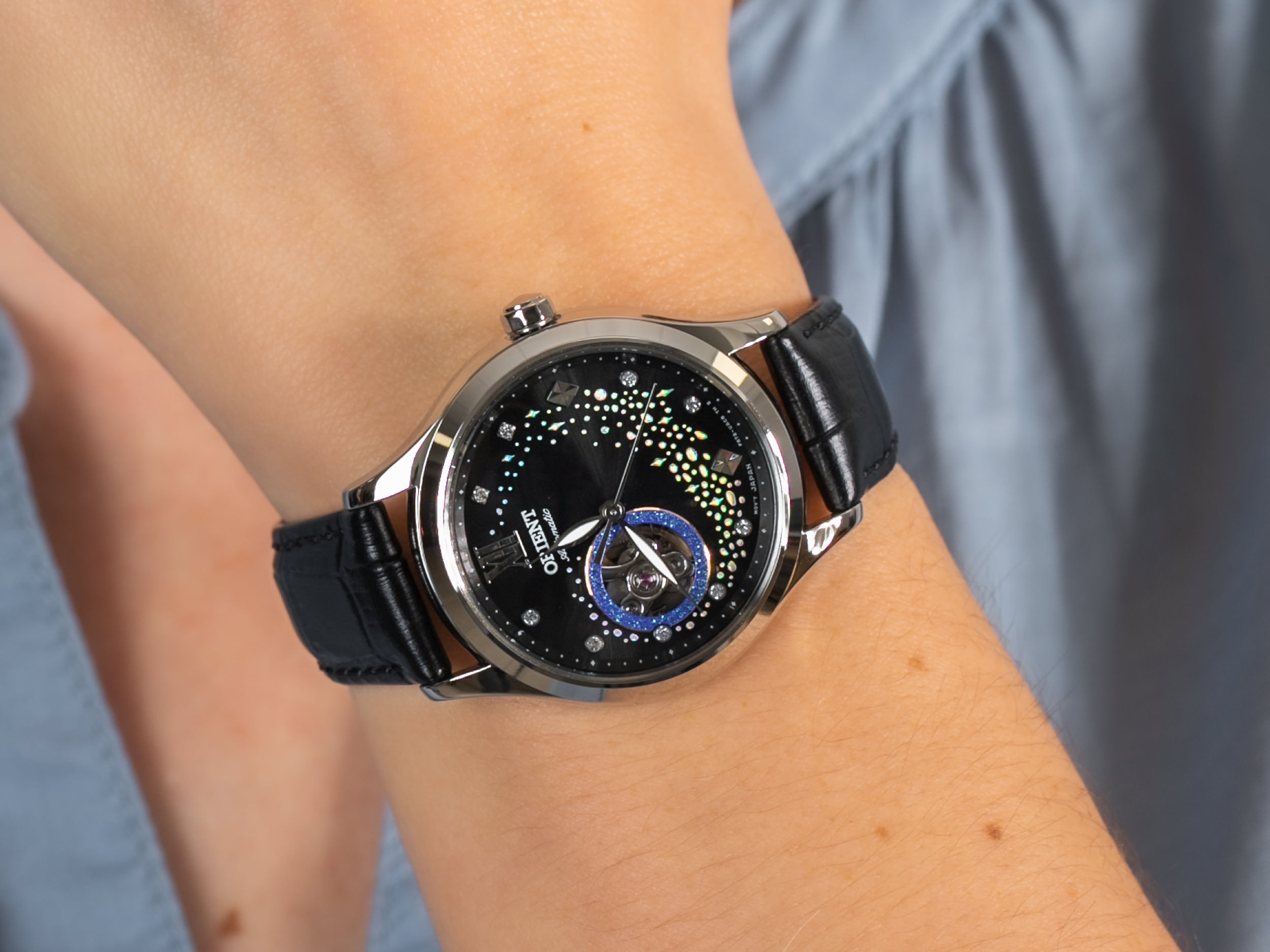 Orient RA-AG0019B10B Blue Moon II Automatic zegarek klasyczny Contemporary