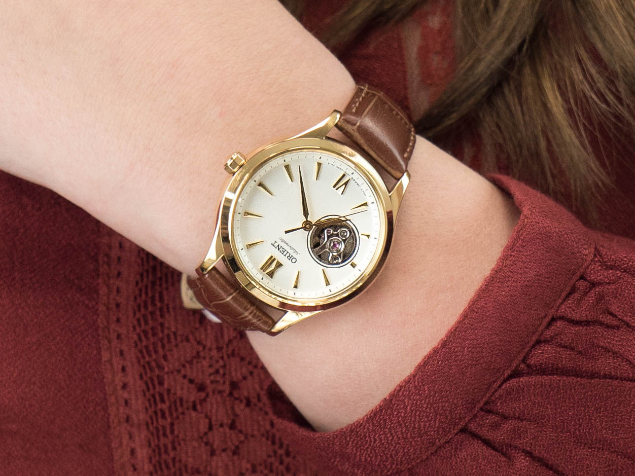 Orient RA-AG0024S10B Classic Open Heart Automatic zegarek klasyczny Contemporary - miniatura 4