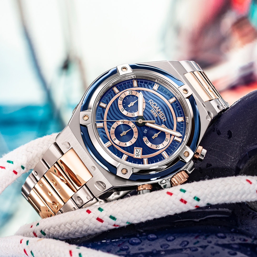 zegarek Roamer 221837 49 45 20 kwarcowy męski Tempomaster Chrono - miniatura 6