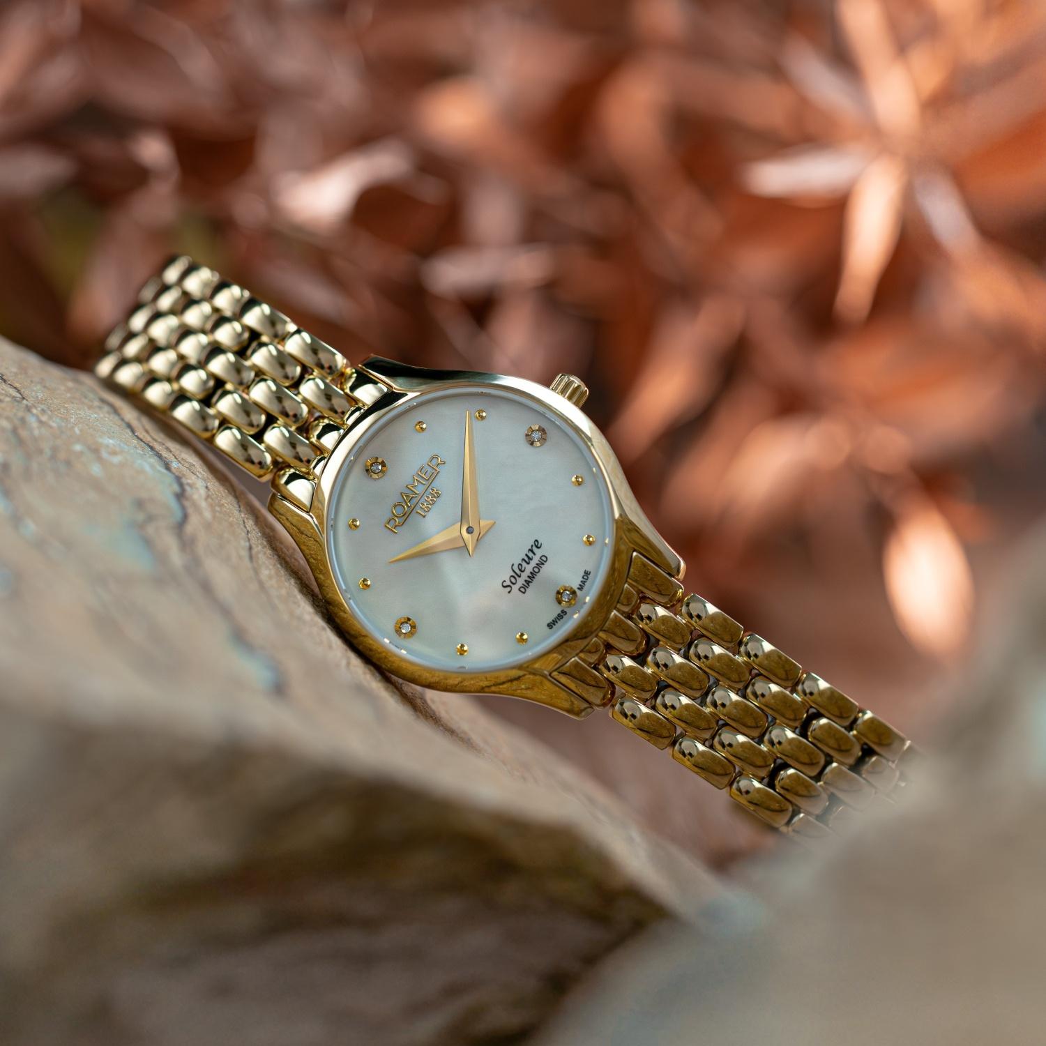 zegarek Roamer 547857 48 25 50 kwarcowy damski Soleure Soleure Diamond