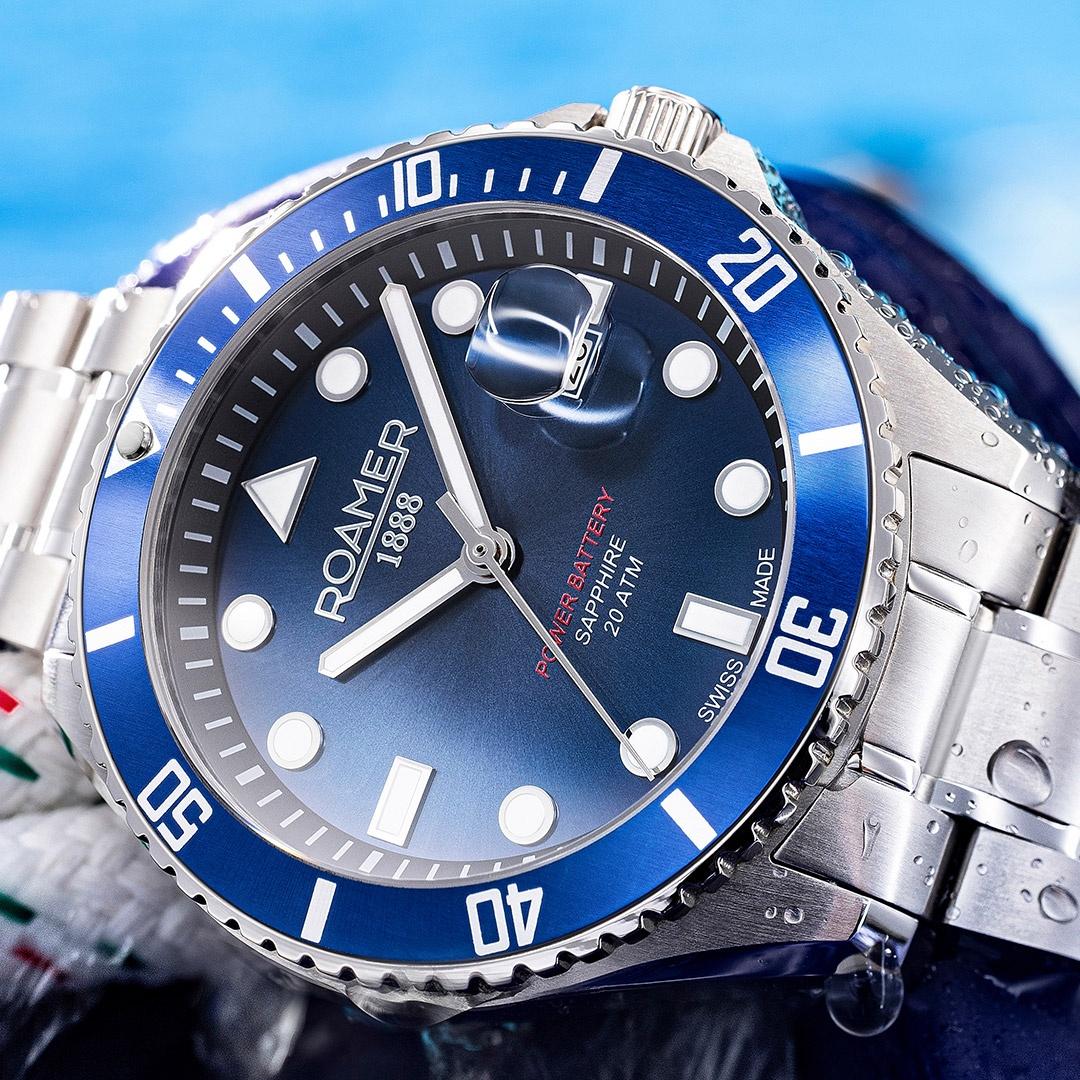 zegarek Roamer 969845 41 45 20 kwarcowy męski Pro Pro Diver 200 - miniatura 6