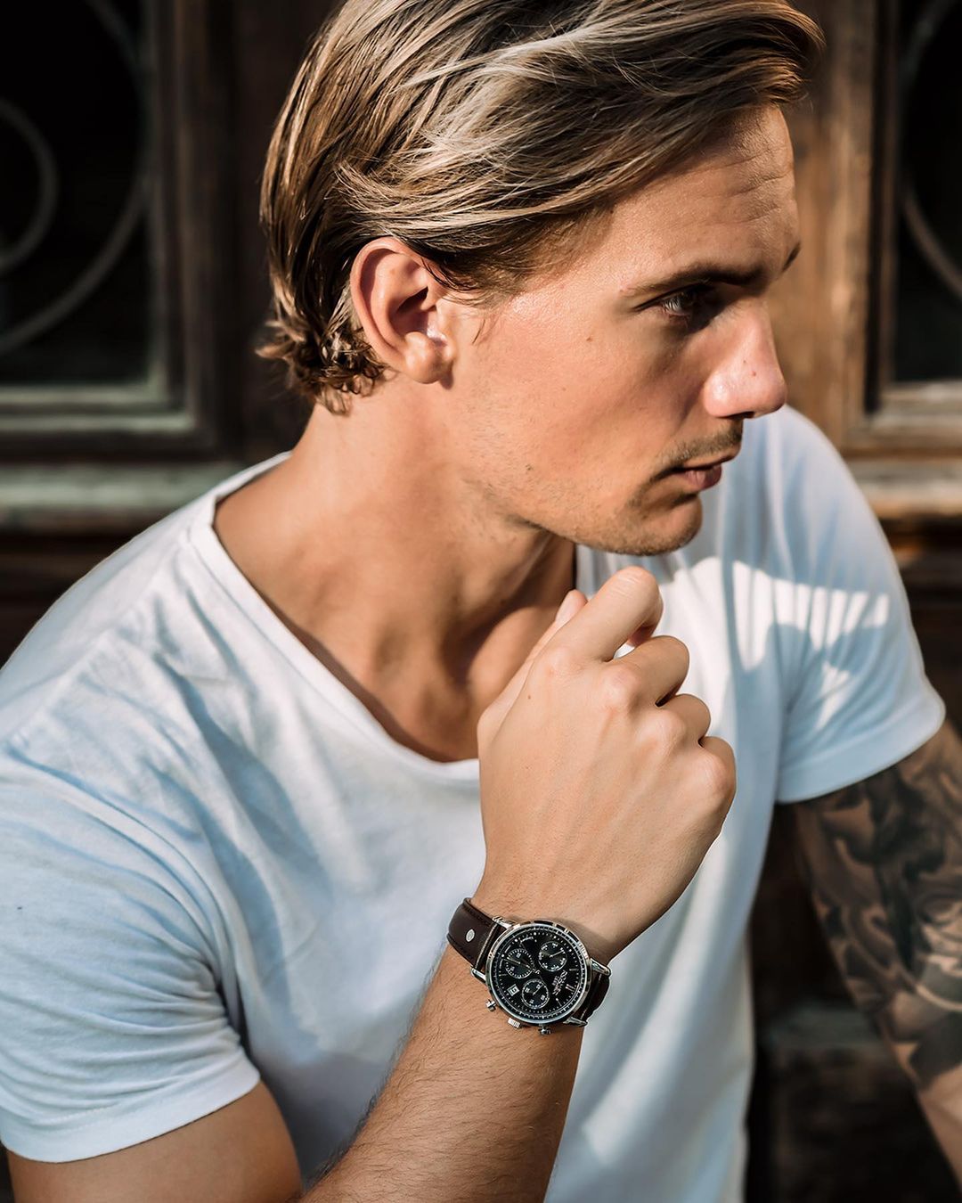 zegarek Roamer 975819.49.55.09 męski z chronograf Vanguard - miniatura 3