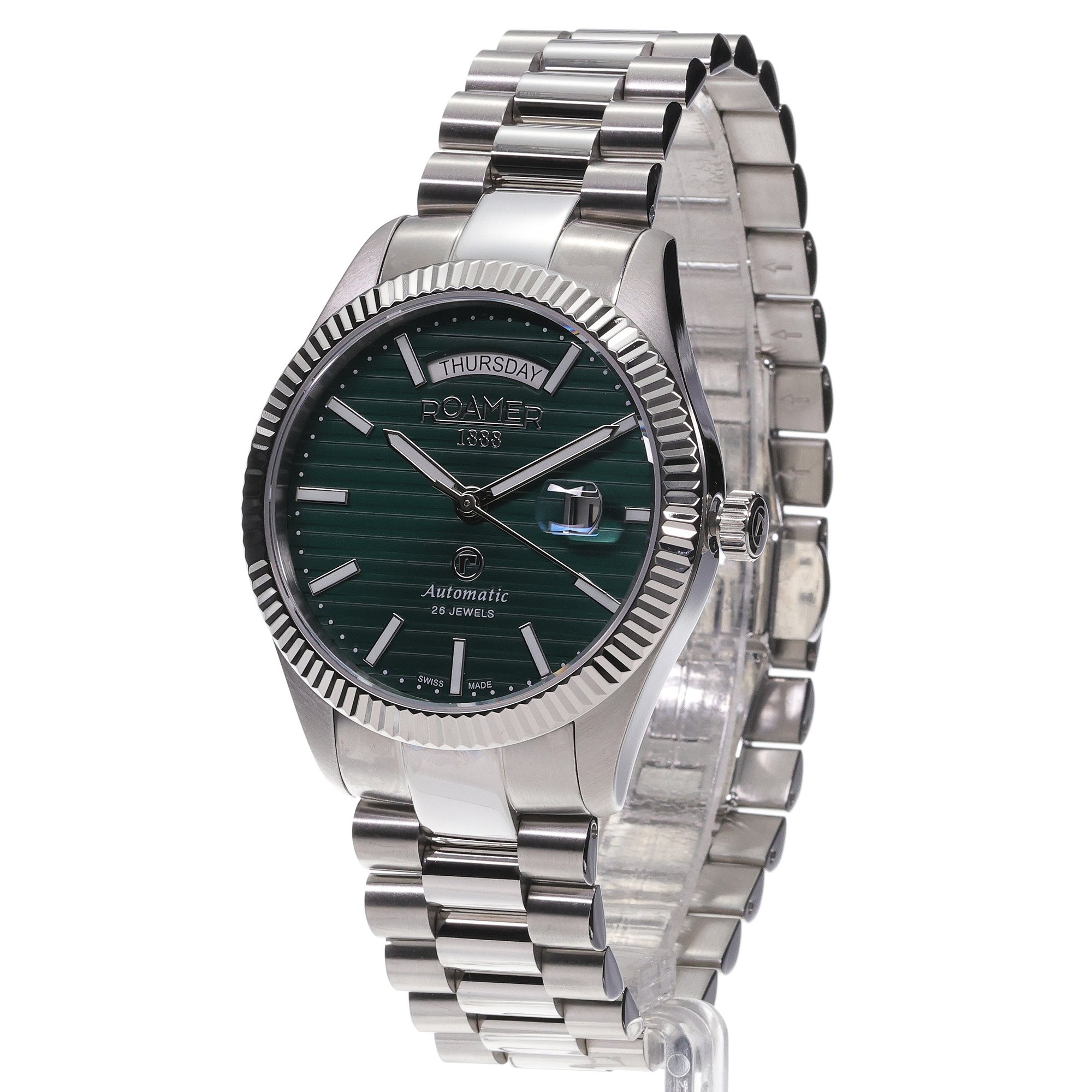 zegarek Roamer 981666 41 75 50 srebrny Primeline