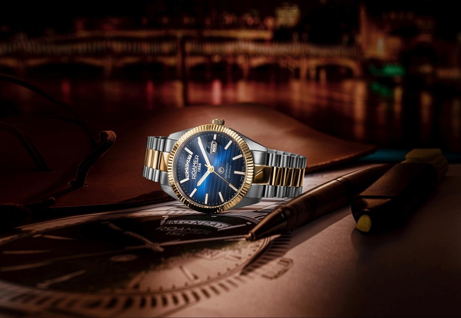 zegarek Roamer 981666 47 45 50 automatyczny męski Primeline - miniatura 6