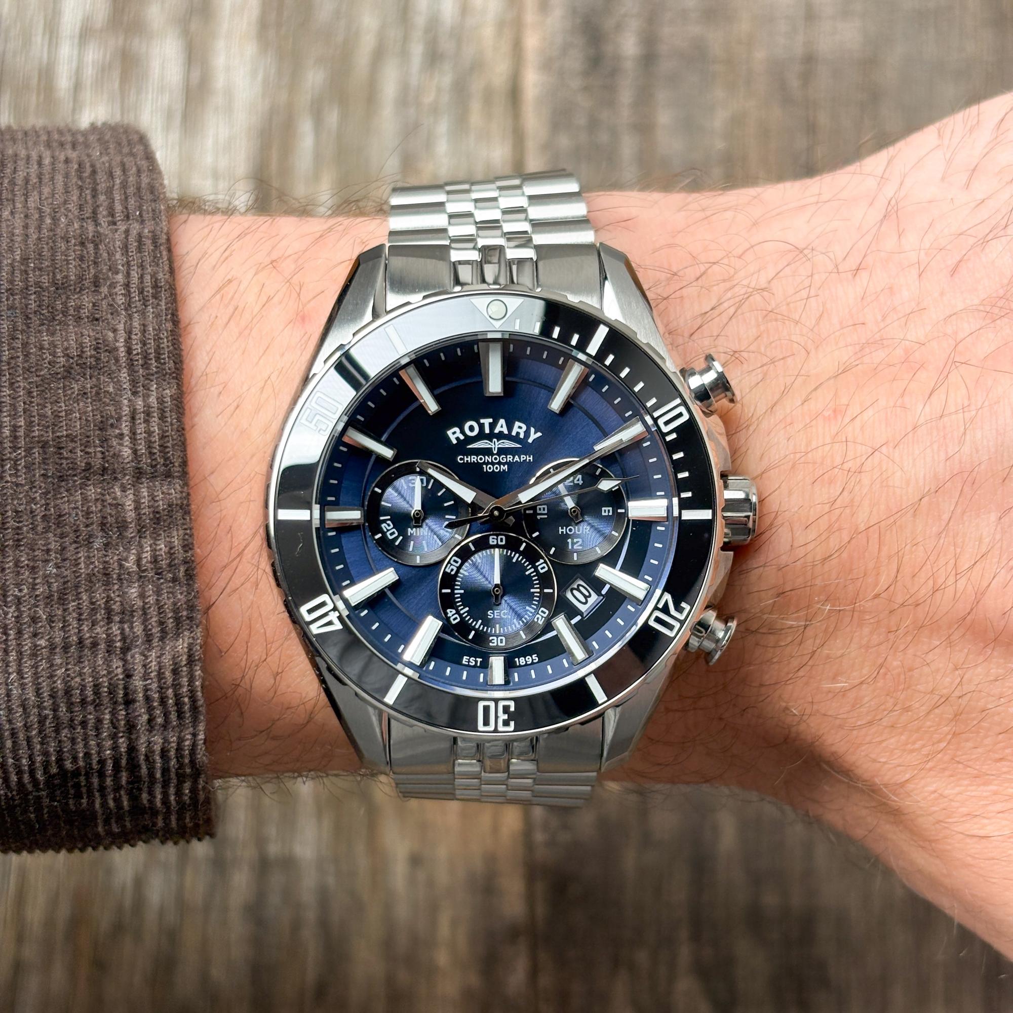zegarek Rotary RGB10013-05 kwarcowy męski Apex100 Apex100 Chronograph - miniatura 6