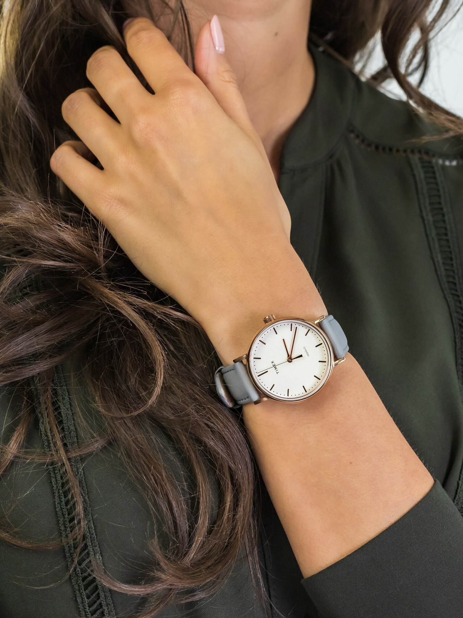 Timex TW2T31800 damski zegarek Fairfield pasek - miniatura 3