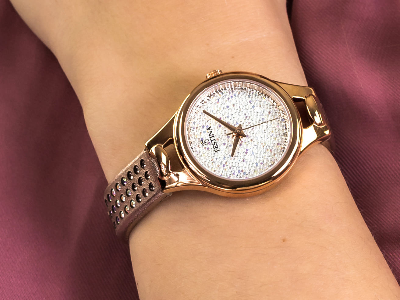 Zegarek Festina Swarovski - damski  - miniatura 4