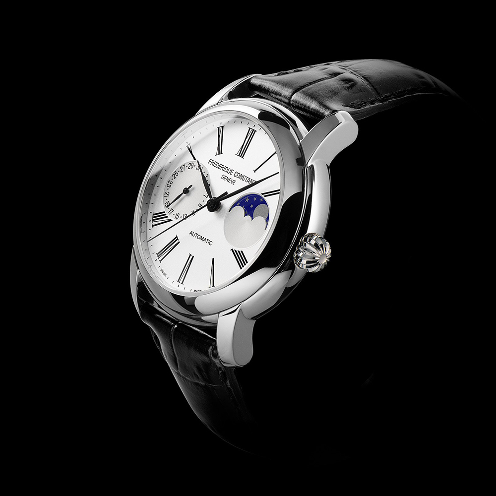 Frederique Constant FC-712MS4H6 zegarek srebrny klasyczny Manufacture pasek - miniatura 5