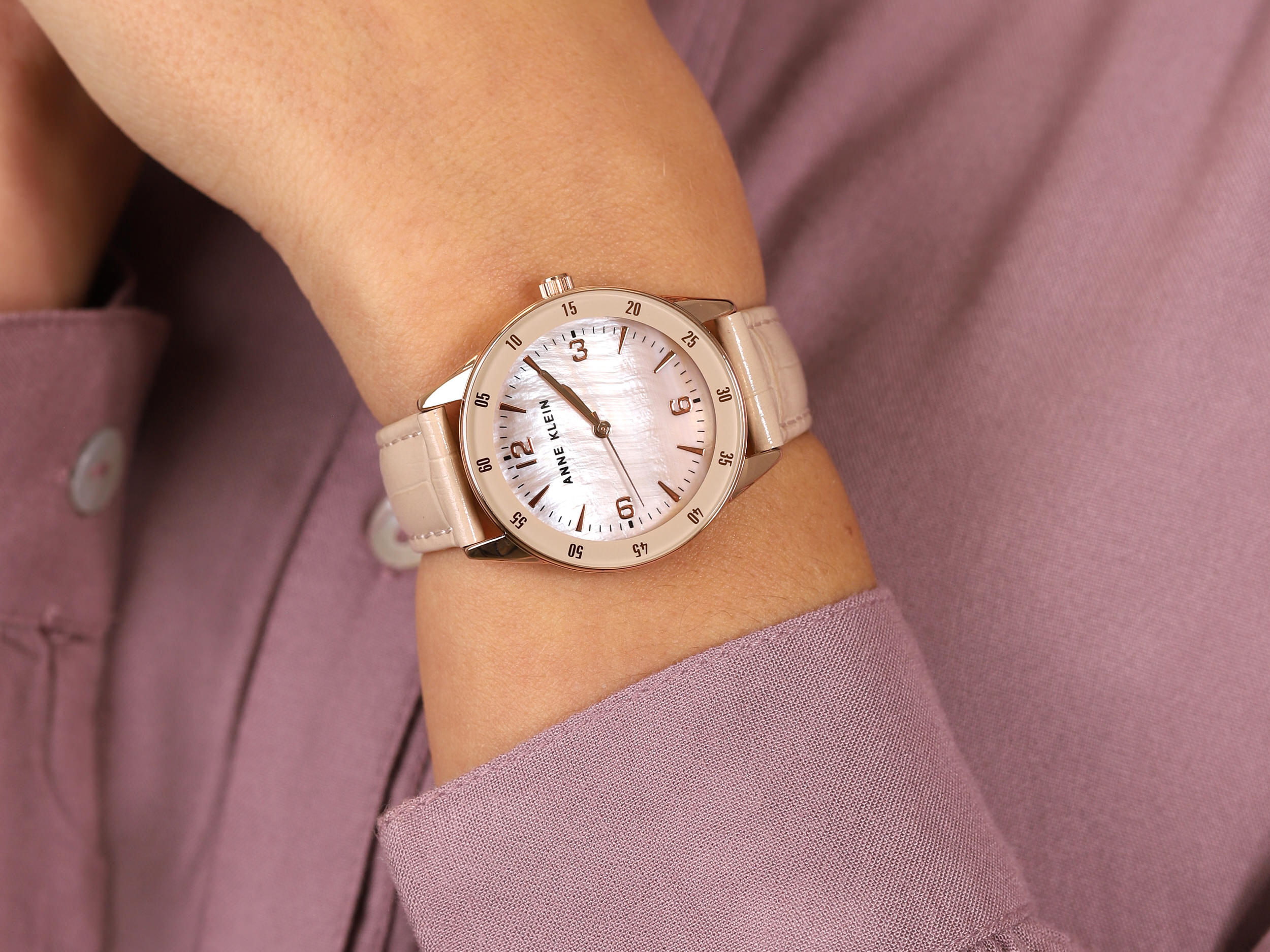 Anne Klein AK-3734RGBH zegarek klasyczny Pasek - miniatura 4