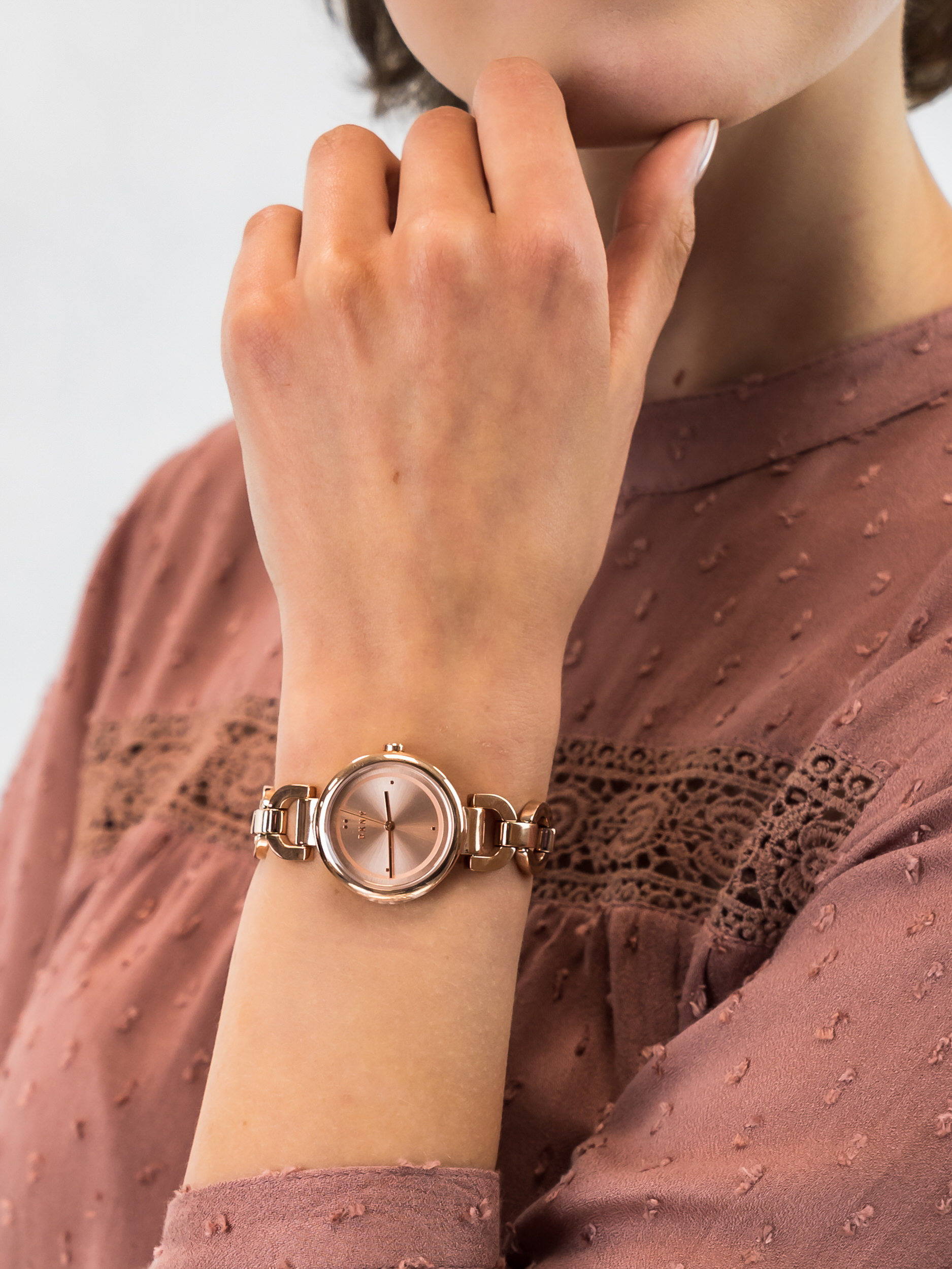 DKNY NY2769 zegarek różowe złoto klasyczny Bransoleta bransoleta - miniatura 5