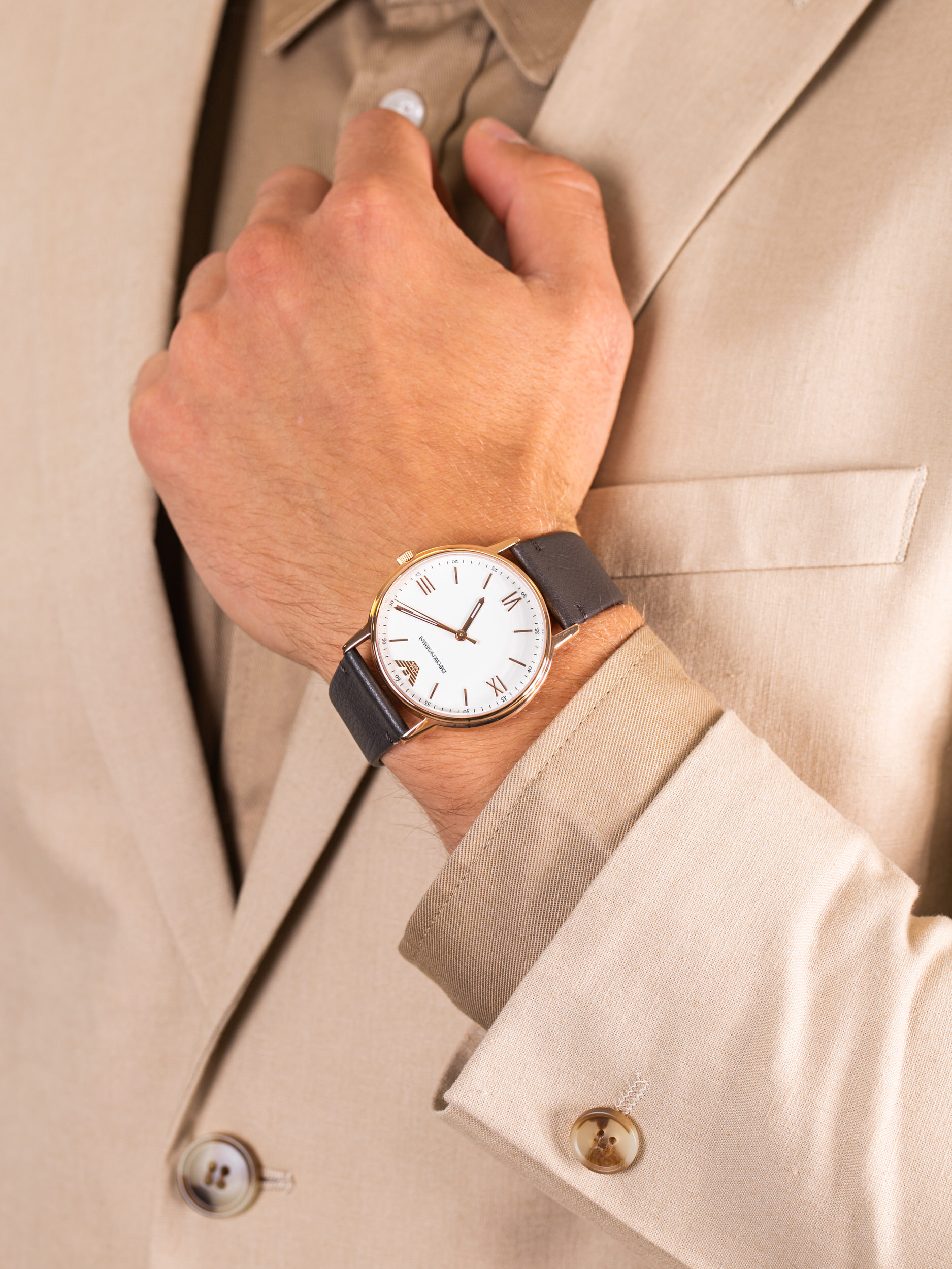 Emporio Armani AR11011 męski zegarek Classics pasek - miniatura 3