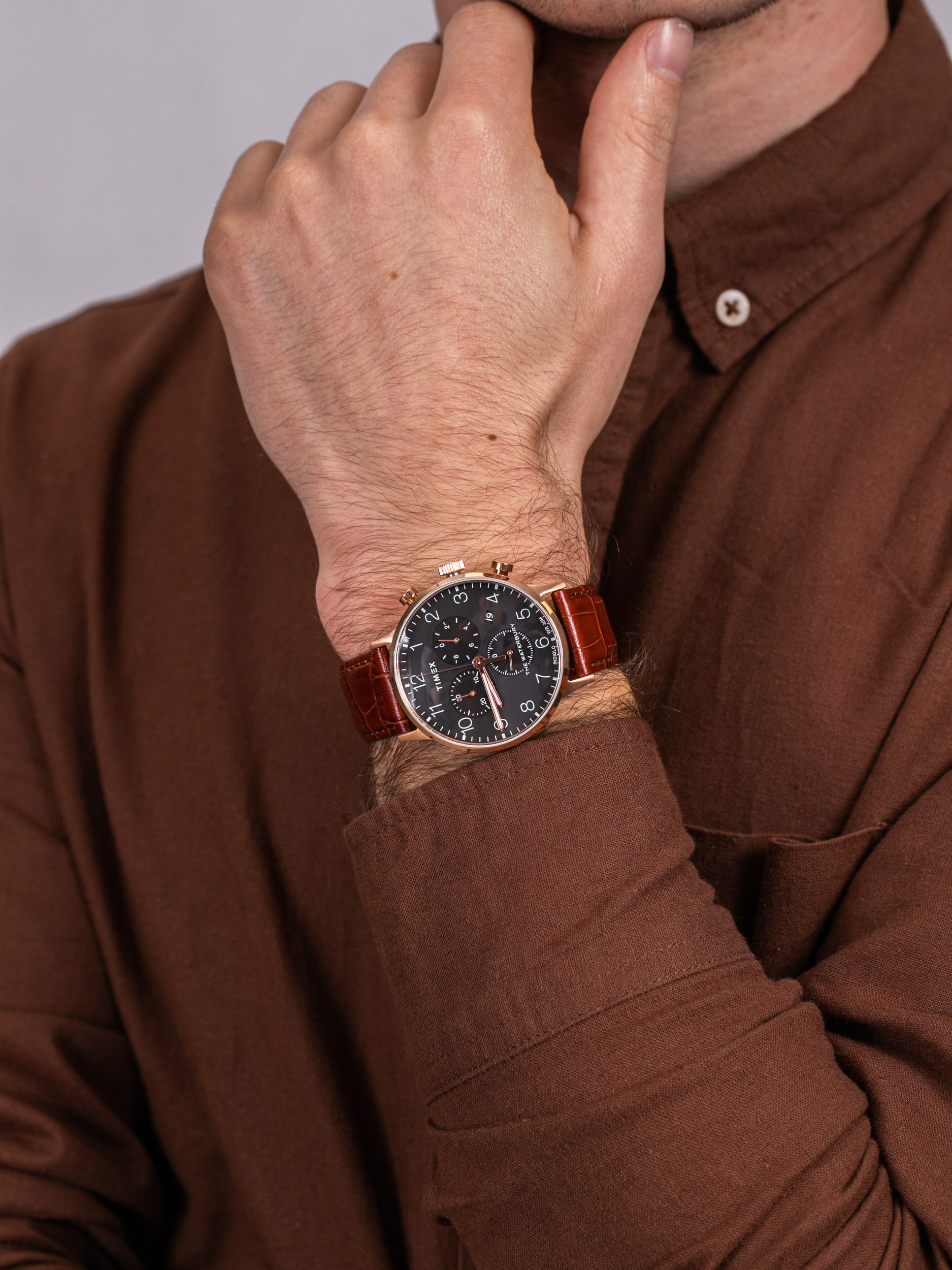 zegarek Timex TW2R71600 The Waterbury Chronograph męski z chronograf Waterbury - miniatura 3