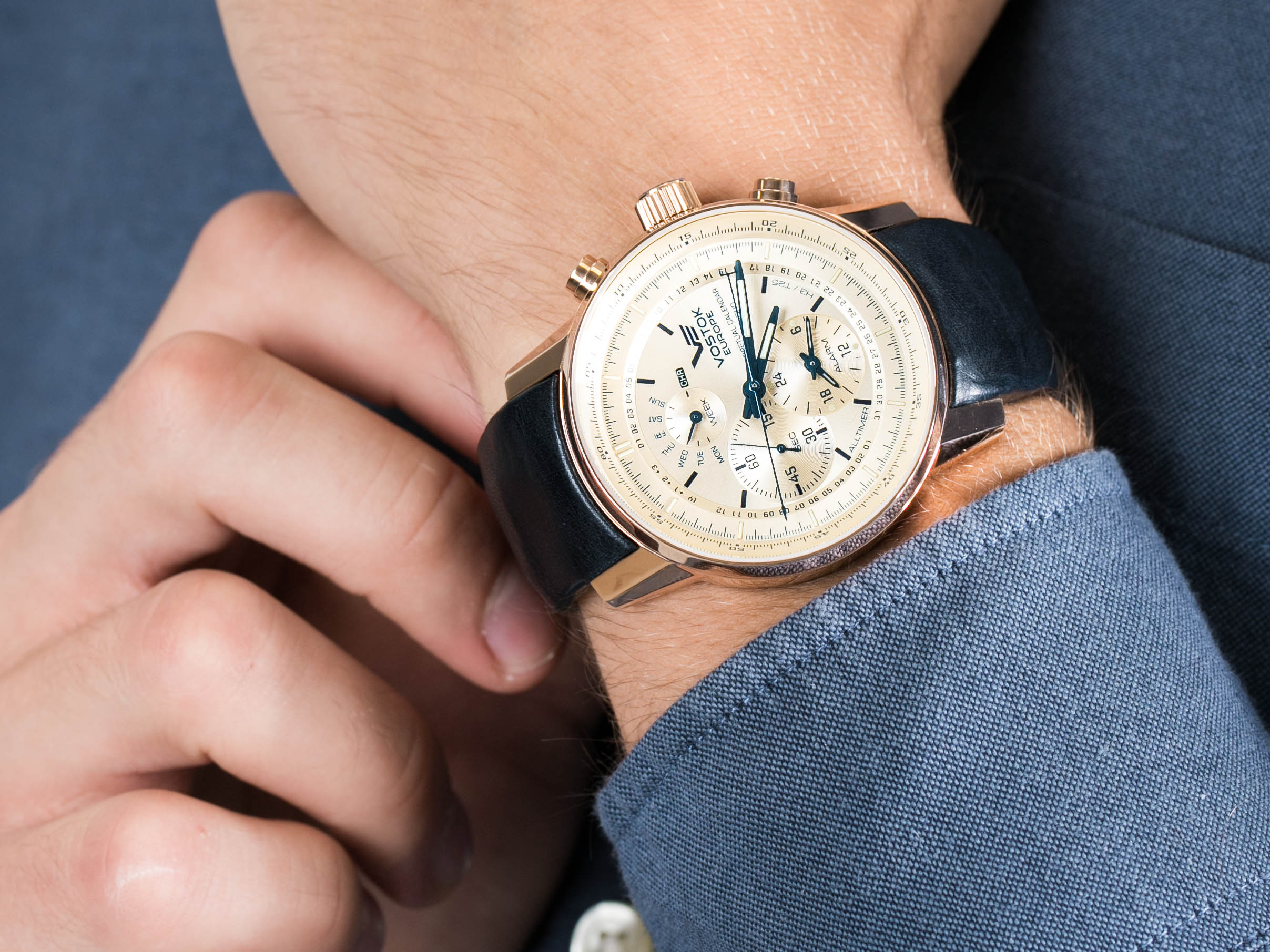 Vostok Europe YM86-565B290 Limousine Chrono zegarek klasyczny Limousine - miniatura 4
