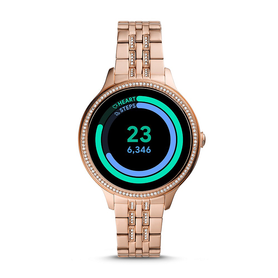 Fossil Smartwatch FTW6073 zegarek różowe złoto sportowy Fossil Q bransoleta - miniatura 12