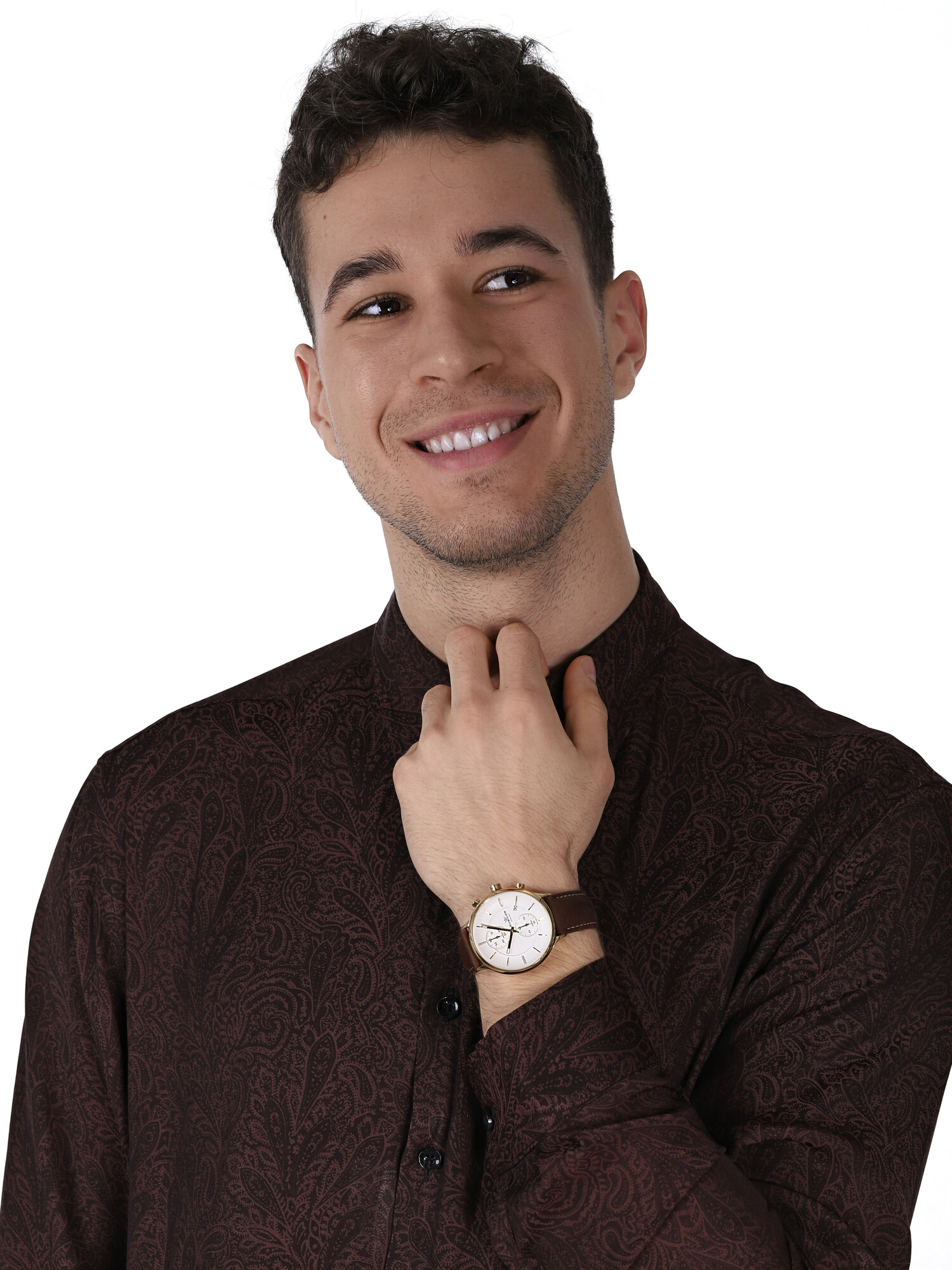 zegarek Rubicon RNCD96GISX05AX męski z chronograf Pasek - miniatura 2