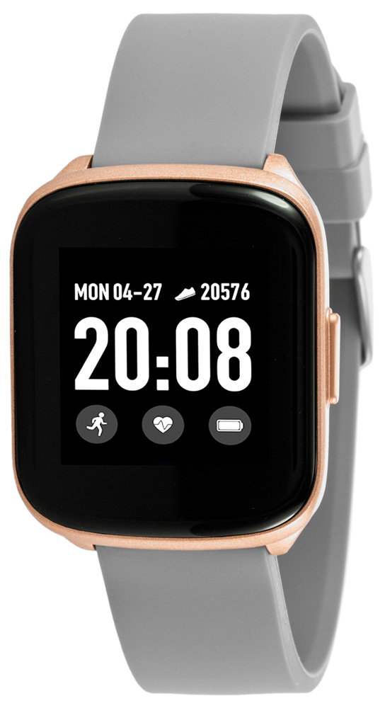 Rubicon Smartwatch Rubicon RNCE38 różowe zloto szary RNCE38RIBX03AX