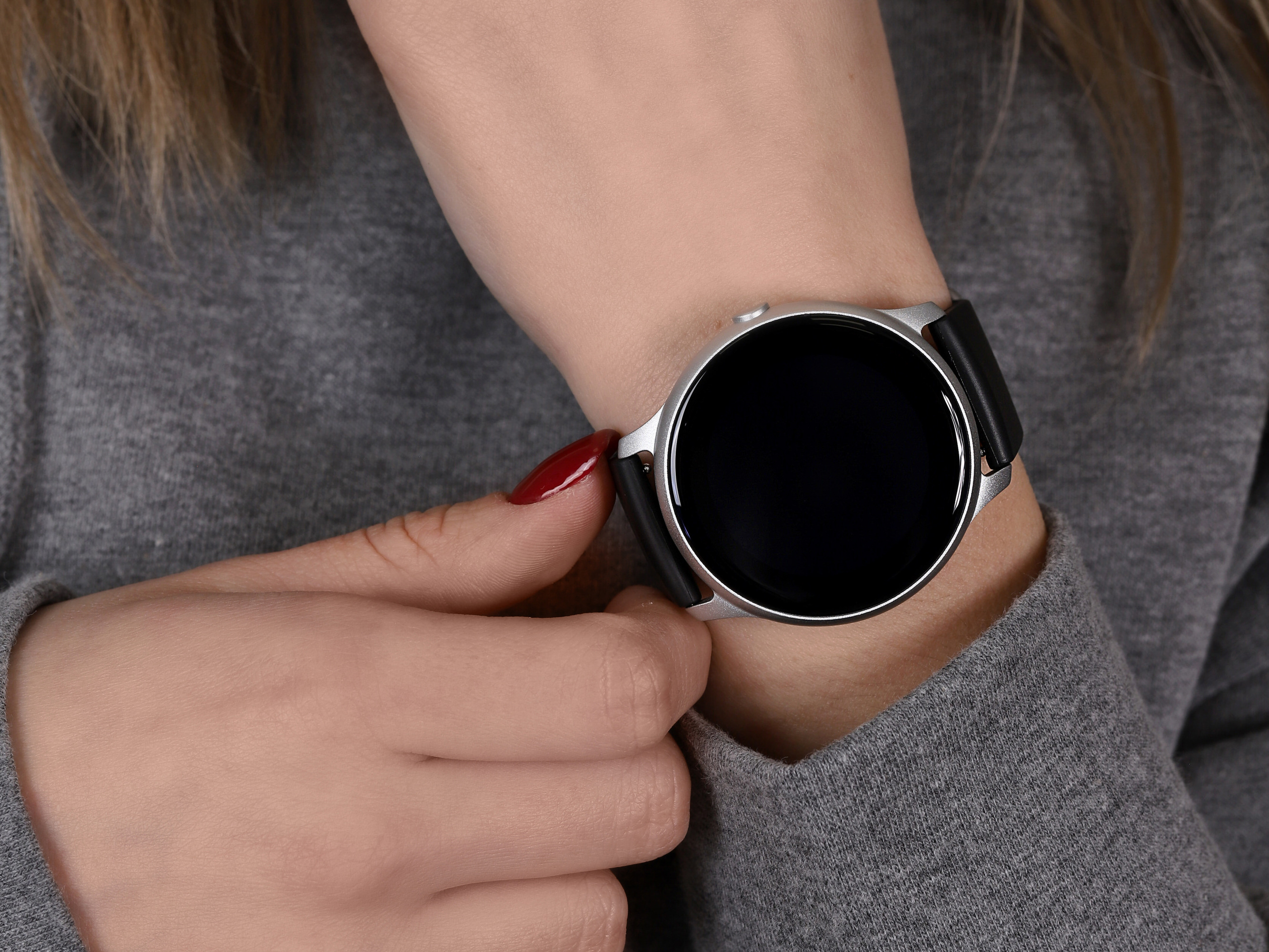 zegarek Rubicon RNCE61SIBX05AX kwarcowy męski Smartwatch Smartwatch Rubicon RNCE61 srebrny AMOLED - miniatura 4