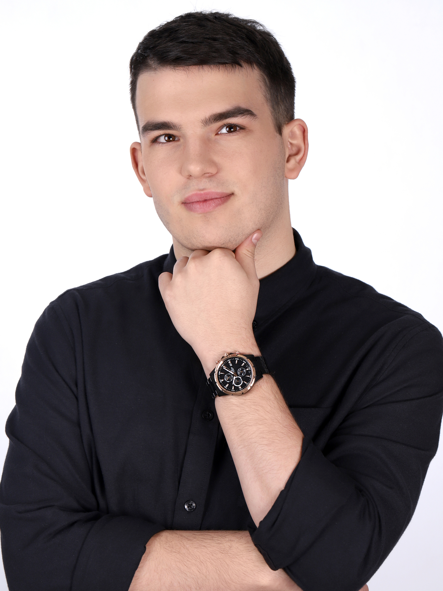 zegarek Rubicon RNDE09TIBZ05AX męski z chronograf Bransoleta - miniatura 2