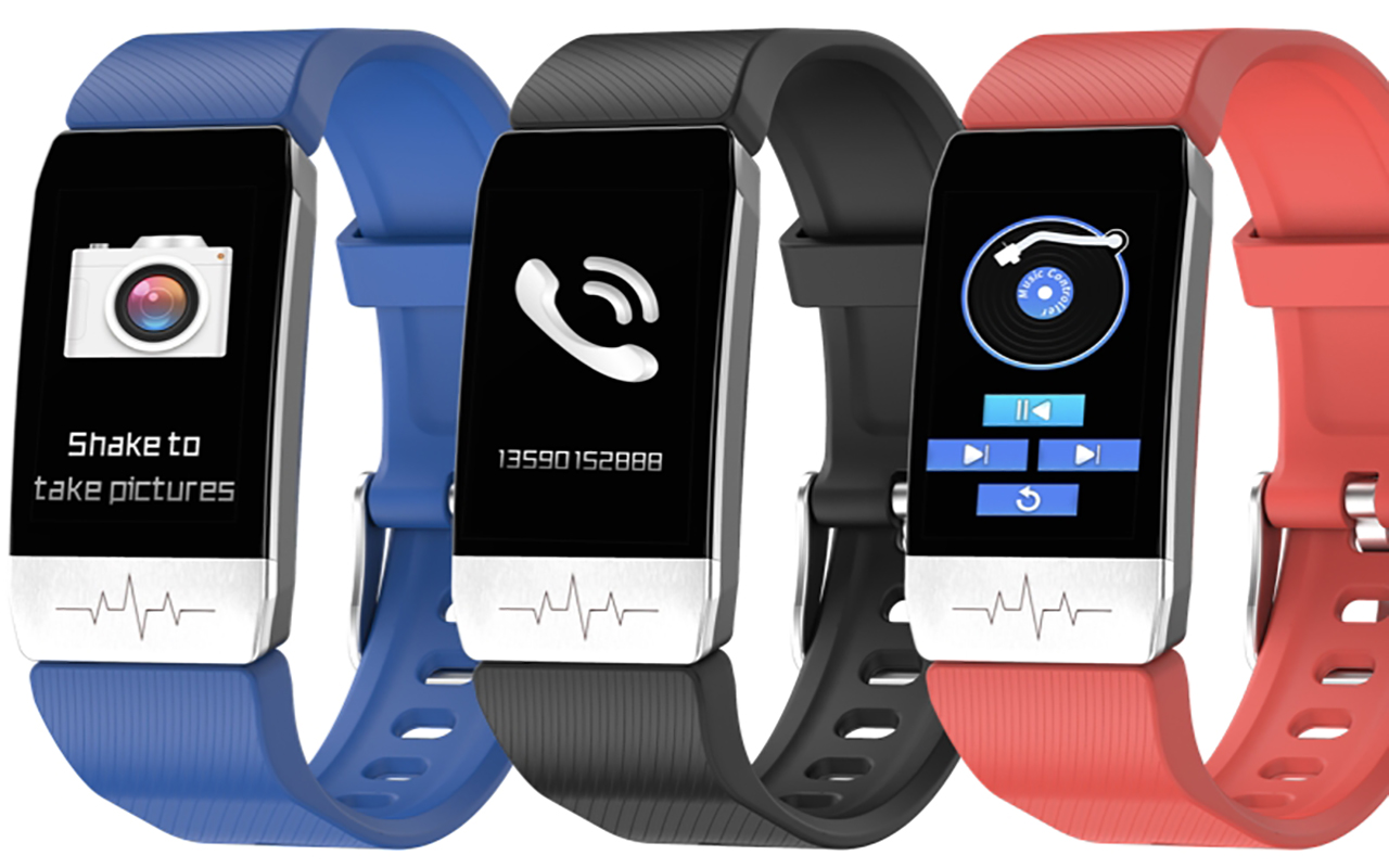 zegarek Rubicon SMARUB053 kwarcowy męski Smartwatch Smartwatch Rubicon RNCE60 czarny/czerwony - miniatura 8