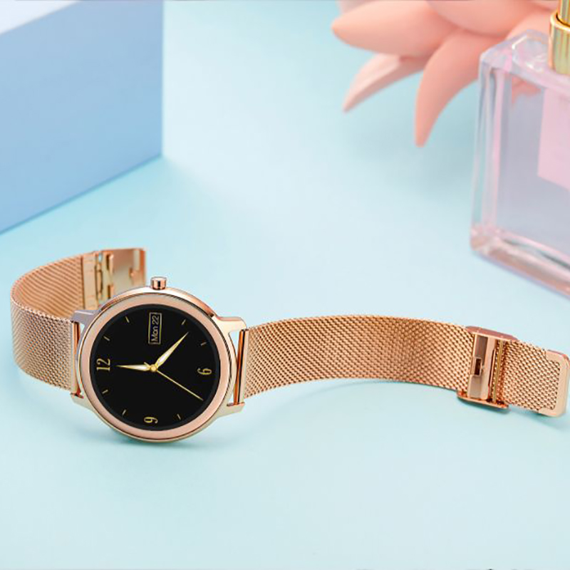 zegarek Rubicon SMARUB055 kwarcowy damski Smartwatch Smartwatch Rubicon RNBE66 różowe złoto