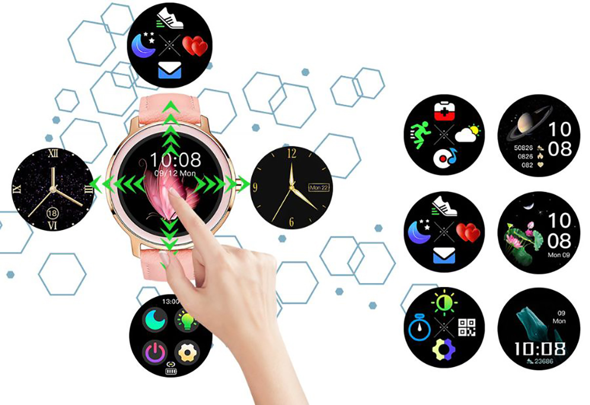 zegarek Rubicon SMARUB055 kwarcowy Smartwatch