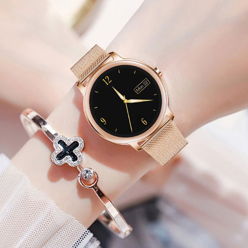 zegarek Rubicon SMARUB055 Smartwatch Rubicon RNBE66 różowe złoto Smartwatch