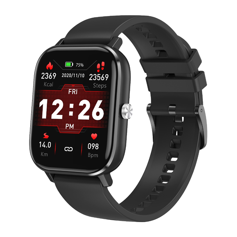 zegarek Rubicon SMARUB071 Smartwatch Rubicon RNCE67 czarny Smartwatch hartowane 2.5D - miniatura 2