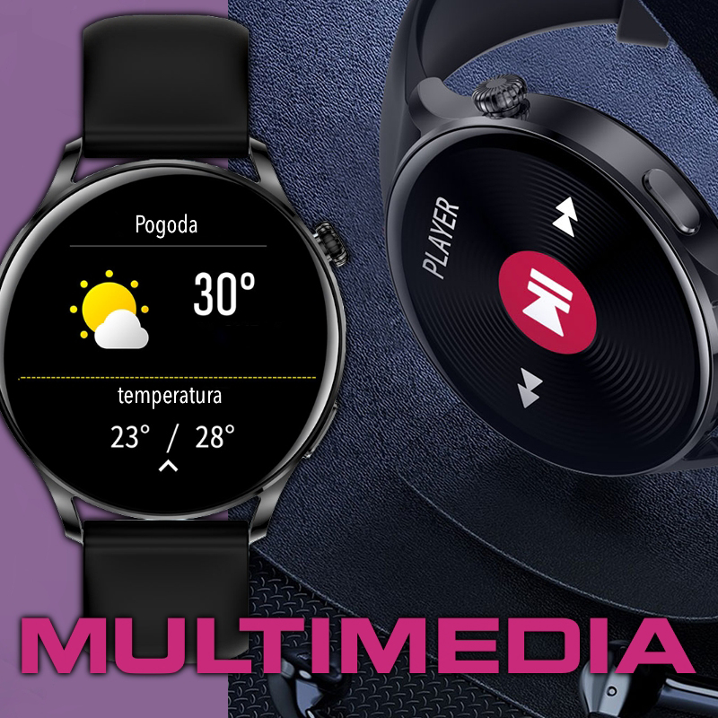 zegarek Rubicon SMARUB128 Smartwatch Rubicon RNCE81 czarny Smartwatch mineralne - miniatura 11