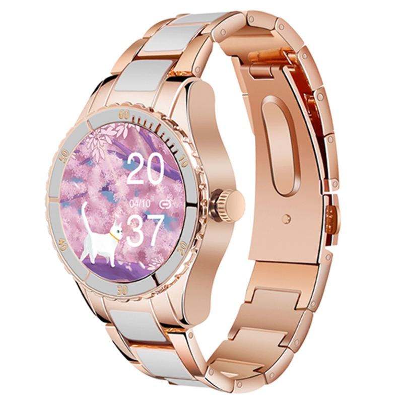 zegarek Rubicon SMARUB132 Smartwatch RNCE82 różowe złoto Smartwatch mineralne - miniatura 2