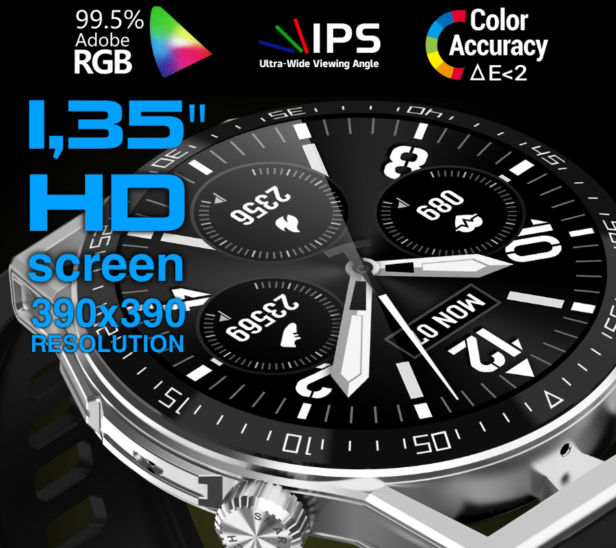zegarek Rubicon SMARUB152 szary Smartwatch - miniatura 7
