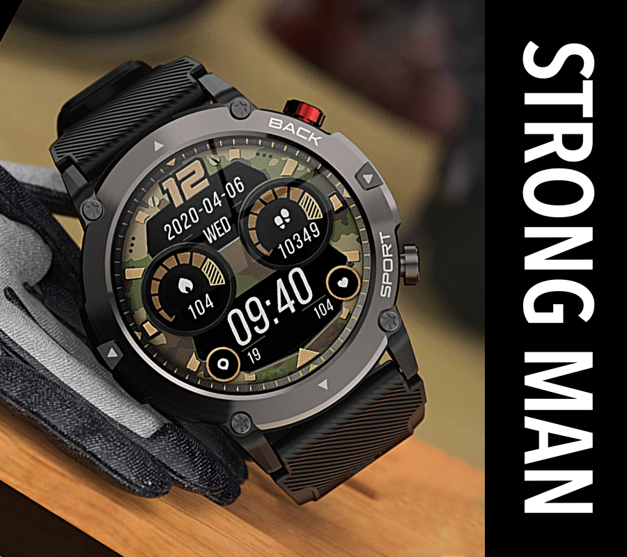 zegarek Rubicon SMARUB167 kwarcowy męski Smartwatch Smartwatch Rubicon RNCE91 czarny - miniatura 6
