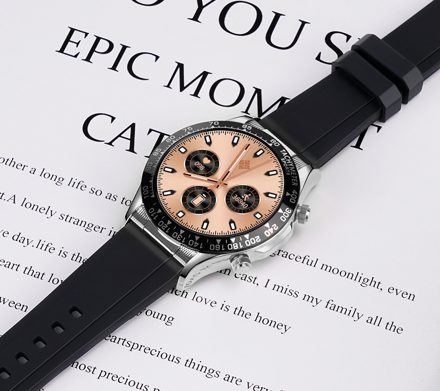 zegarek Rubicon SMARUB177 Smartwatch Rubicon RNCE94 srebrny czarny Smartwatch mineralne - miniatura 11