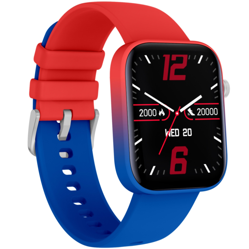 zegarek Rubicon SMARUB188 Smartwatch Rubicon RNCE97 czerwony niebieski Smartwatch - miniatura 2
