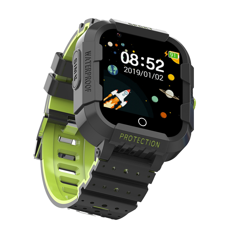 zegarek Rubicon SMASHE097 Smartwatch dziecięcy SW-LJL75 Black (RNCE75) dla dzieci z krokomierz Smartwatch