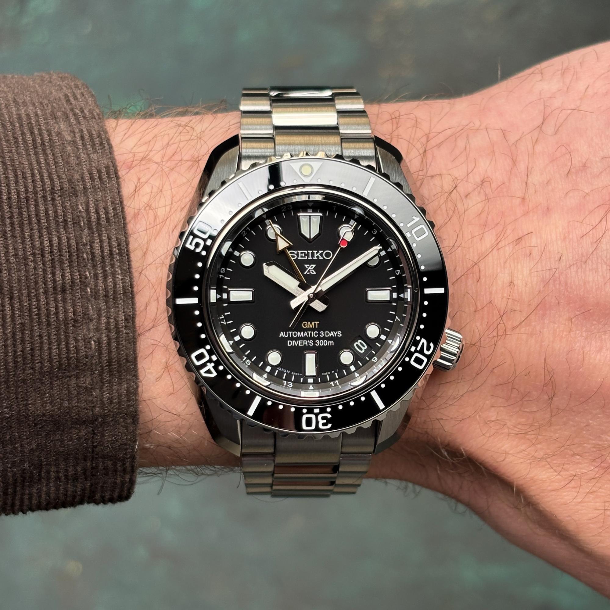 zegarek Seiko HBC002J1 automatyczny męski Prospex Prospex Sea 300m 1968 Heritage Divers GMT - miniatura 10